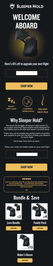Travel Pillow Email